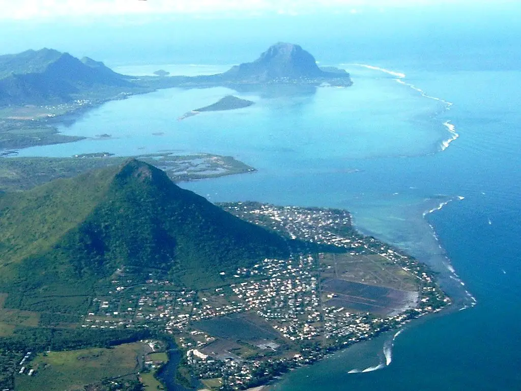 Vista aerea delle Mauritius