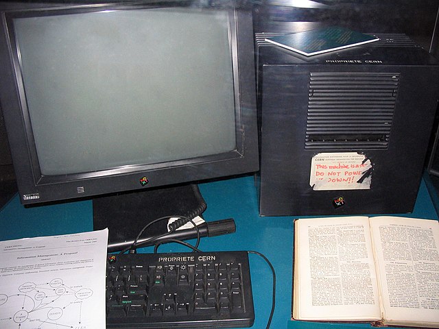 Il primo server web usato da Tim Berners-Lee.
First Web server used by Tim Berners-Lee