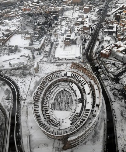 neve a Roma - quando ha nevicato a Roma nel 2012 - snow in Rome